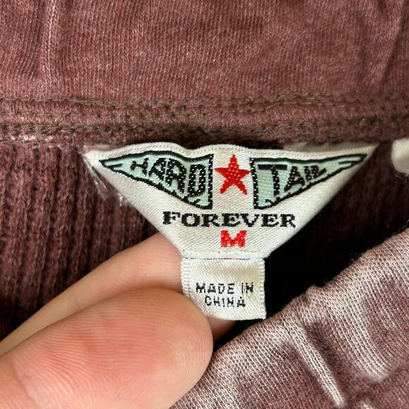 Hard Tail Thermal Waffle Jogger Pants Red Elastic Waist MKT00192 Women's Size M - Picture 4 of 11